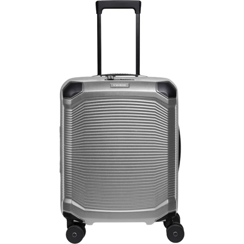 Travelite Millennium 4-Rollen-Kabinentrolley S 55 cm -Silver
