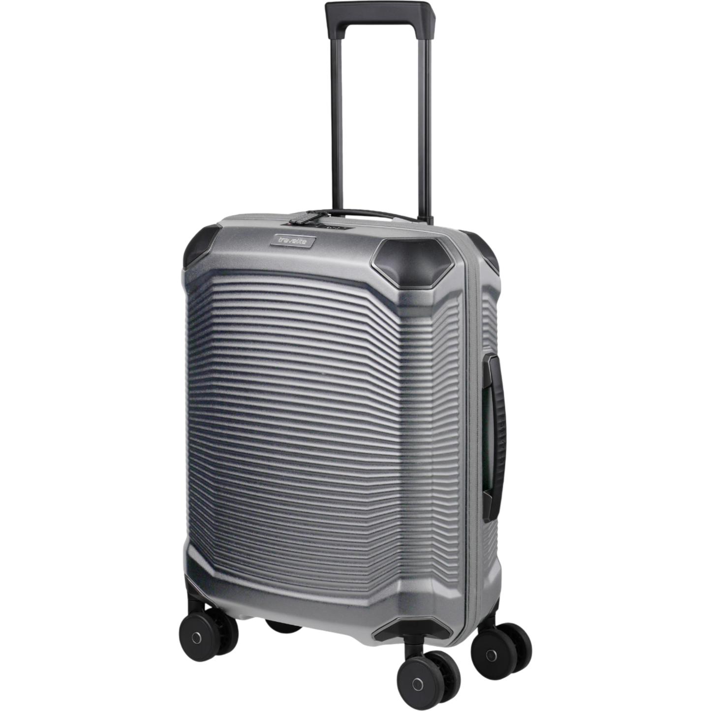 Travelite Millennium 4-Rollen-Kabinentrolley S 55 cm -Silver KOFFER-PLUS.COM
