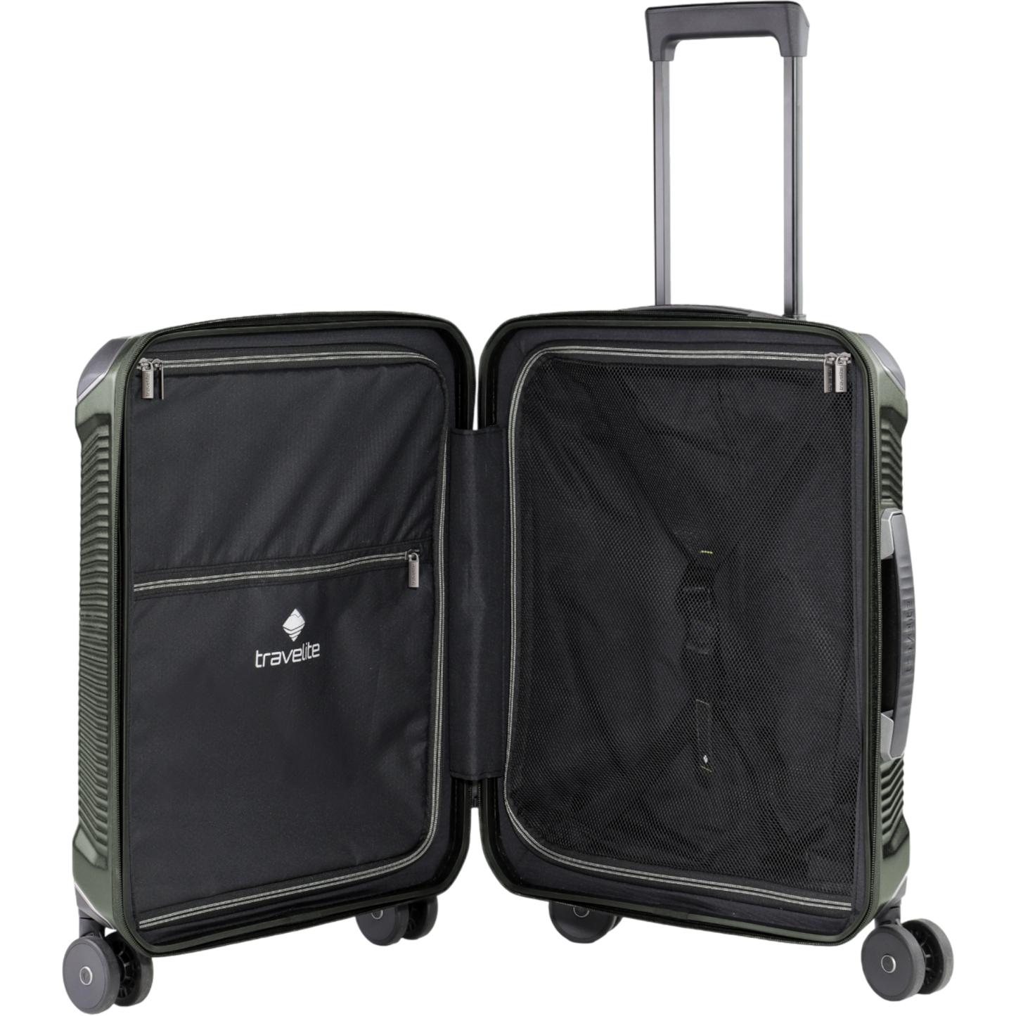 Travelite Millennium 4-Rollen-Kabinentrolley S 55 cm -Pine Green KOFFER-PLUS.COM