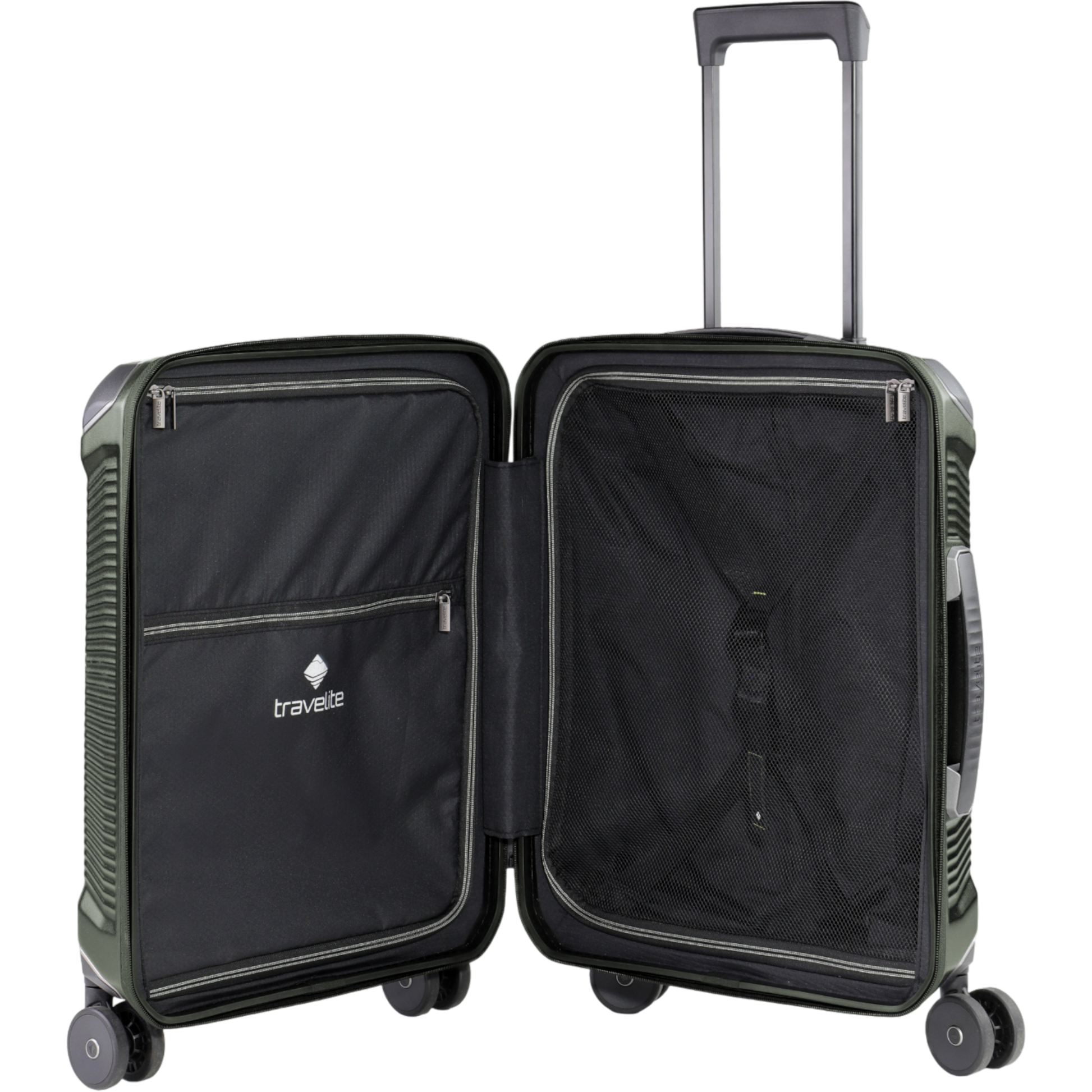 Travelite Millennium 4-Rollen-Kabinentrolley S 55 cm -Pine Green KOFFER-PLUS.COM