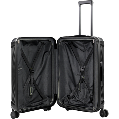 Travelite Millennium 4-Rollen-Koffer M 67 cm erw. -Black KOFFER-PLUS.COM