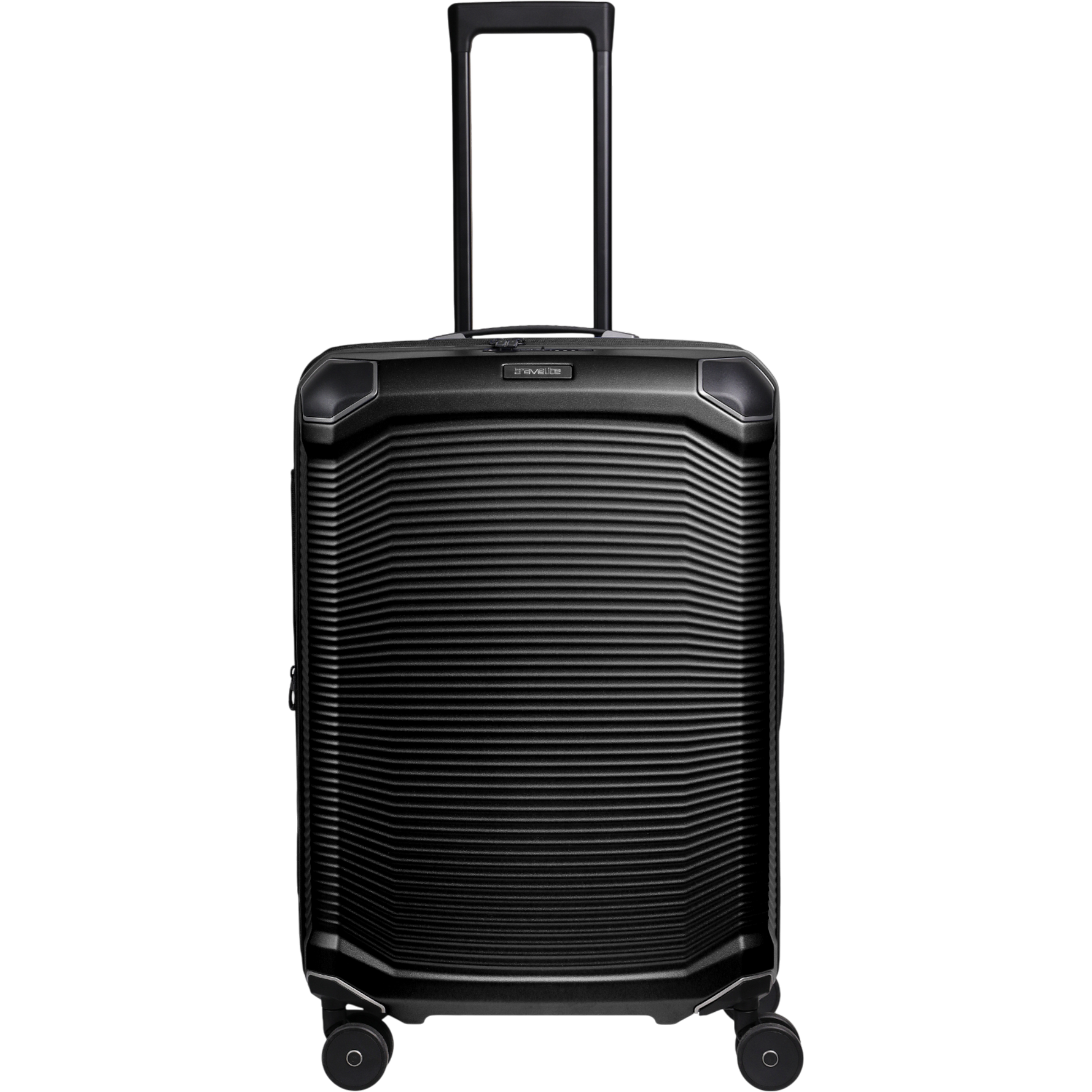Travelite Millennium 4-Rollen-Koffer M 67 cm erw. -Black KOFFER-PLUS.COM