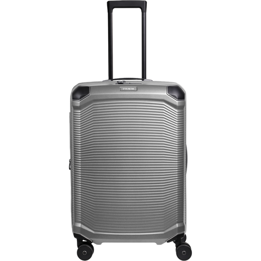 Travelite Millennium 4-Rollen-Koffer M 67 cm erw. -Silver