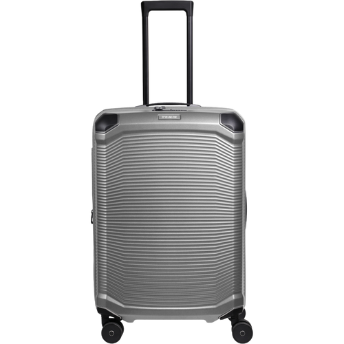 Travelite Millennium 4-Rollen-Koffer M 67 cm erw. -Silver