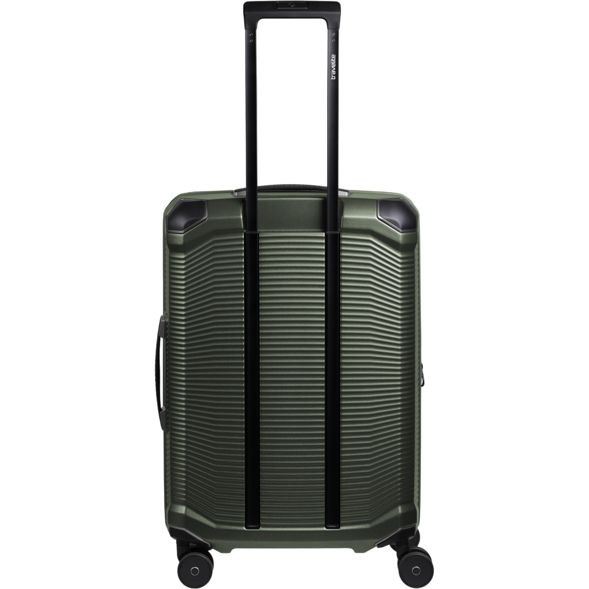 Travelite Millennium 4-Rollen-Koffer M 67 cm erw. -pine green KOFFER-PLUS.COM