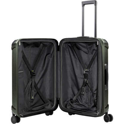 Travelite Millennium 4-Rollen-Koffer M 67 cm erw. -pine green KOFFER-PLUS.COM