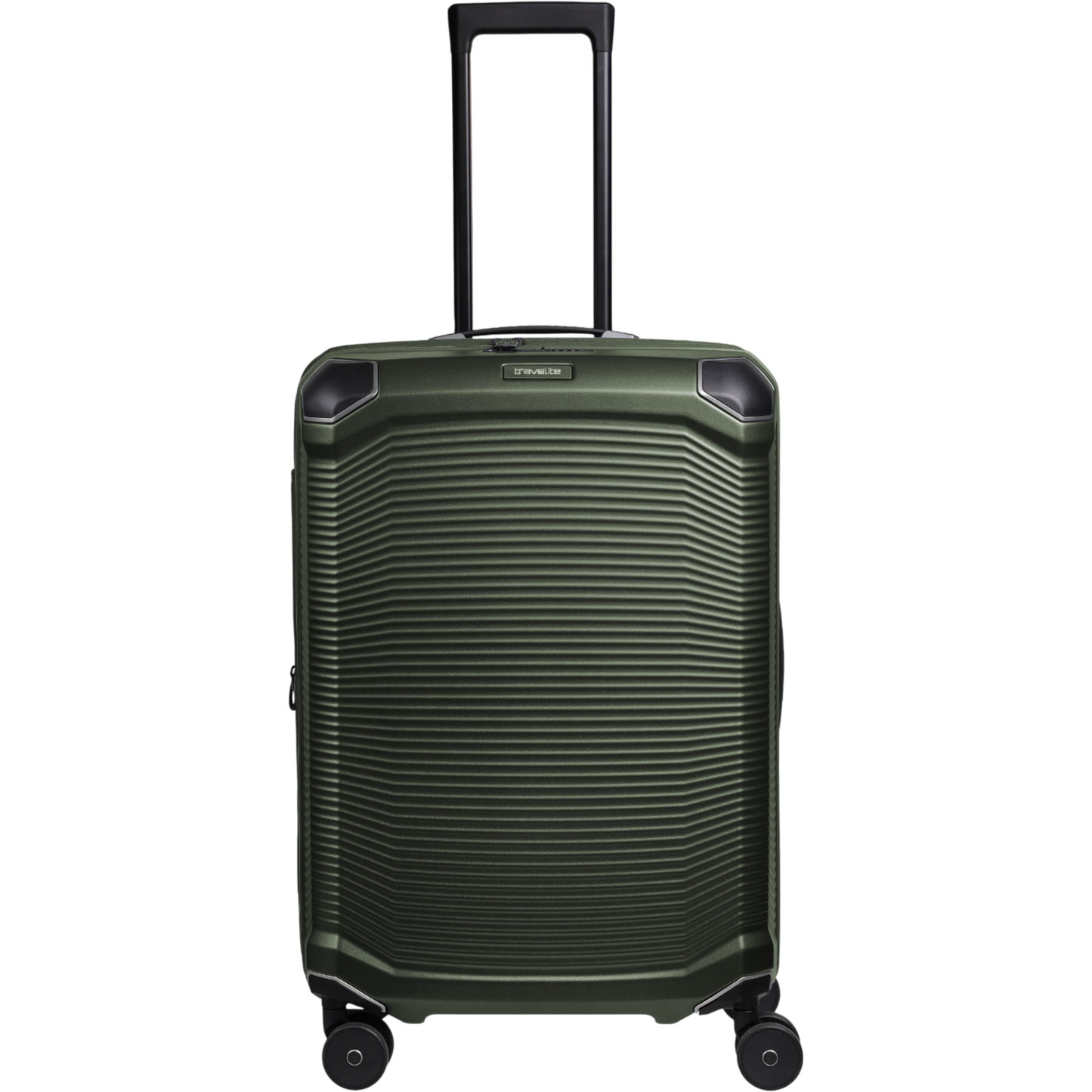 Travelite Millennium 4-Rollen-Koffer M 67 cm erw. -pine green KOFFER-PLUS.COM