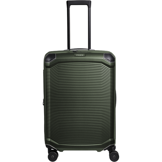 Travelite Millennium 4-Rollen-Koffer M 67 cm erw. -pine green