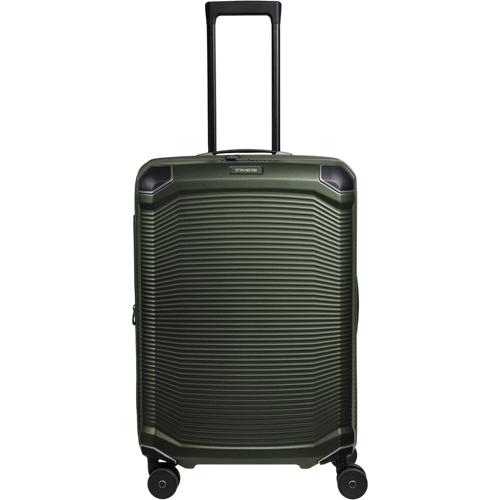 Travelite Millennium 4-Rollen-Koffer M 67 cm erw. -pine green