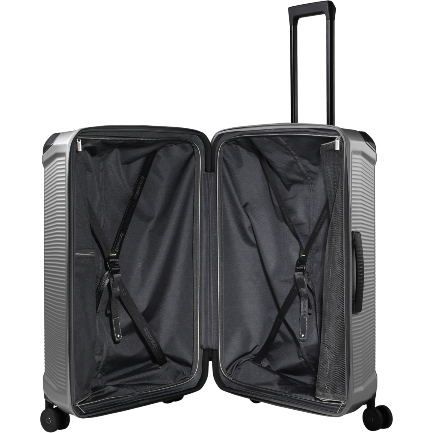 Travelite Millennium 4-Rollen-Koffer L 76 cm -silver KOFFER-PLUS.COM