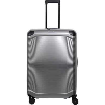 Travelite Millennium 4-Rollen-Koffer L 76 cm -silver KOFFER-PLUS.COM