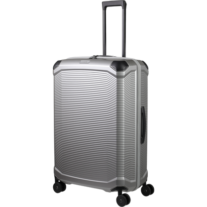 Travelite Millennium 4-Rollen-Koffer L 76 cm -silver KOFFER-PLUS.COM
