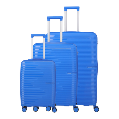 Travelite Pacific 4-Rollen-Koffer-Set 3tlg. L/M/S -blue KOFFER-PLUS.COM