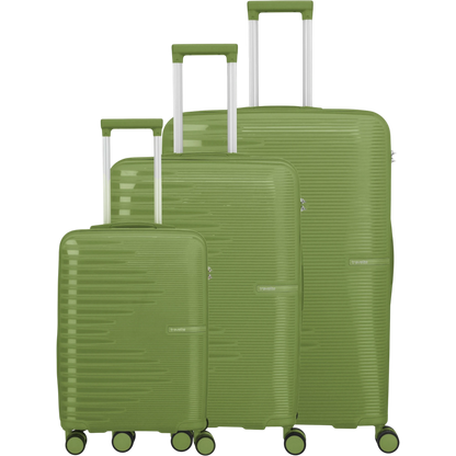 Travelite Pacific 4-Rollen-Koffer-Set 3tlg. L/M/S -olive KOFFER-PLUS.COM