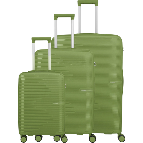 Travelite Pacific 4-Rollen-Koffer-Set 3tlg. L/M/S -olive
