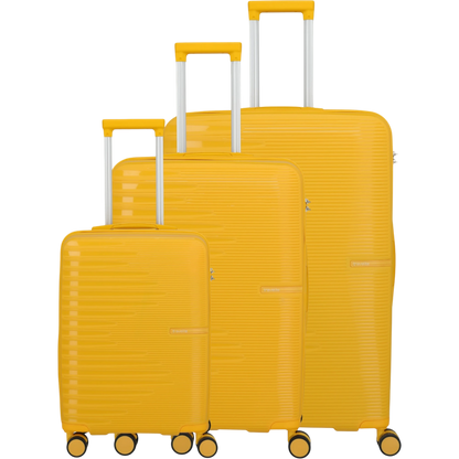 Travelite Pacific 4-Rollen-Koffer-Set 3tlg. L/M/S -yellow KOFFER-PLUS.COM