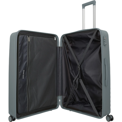 Travelite Pacific 4-Rollen-Koffer-Set 3tlg. L/M/S -anthracite KOFFER-PLUS.COM