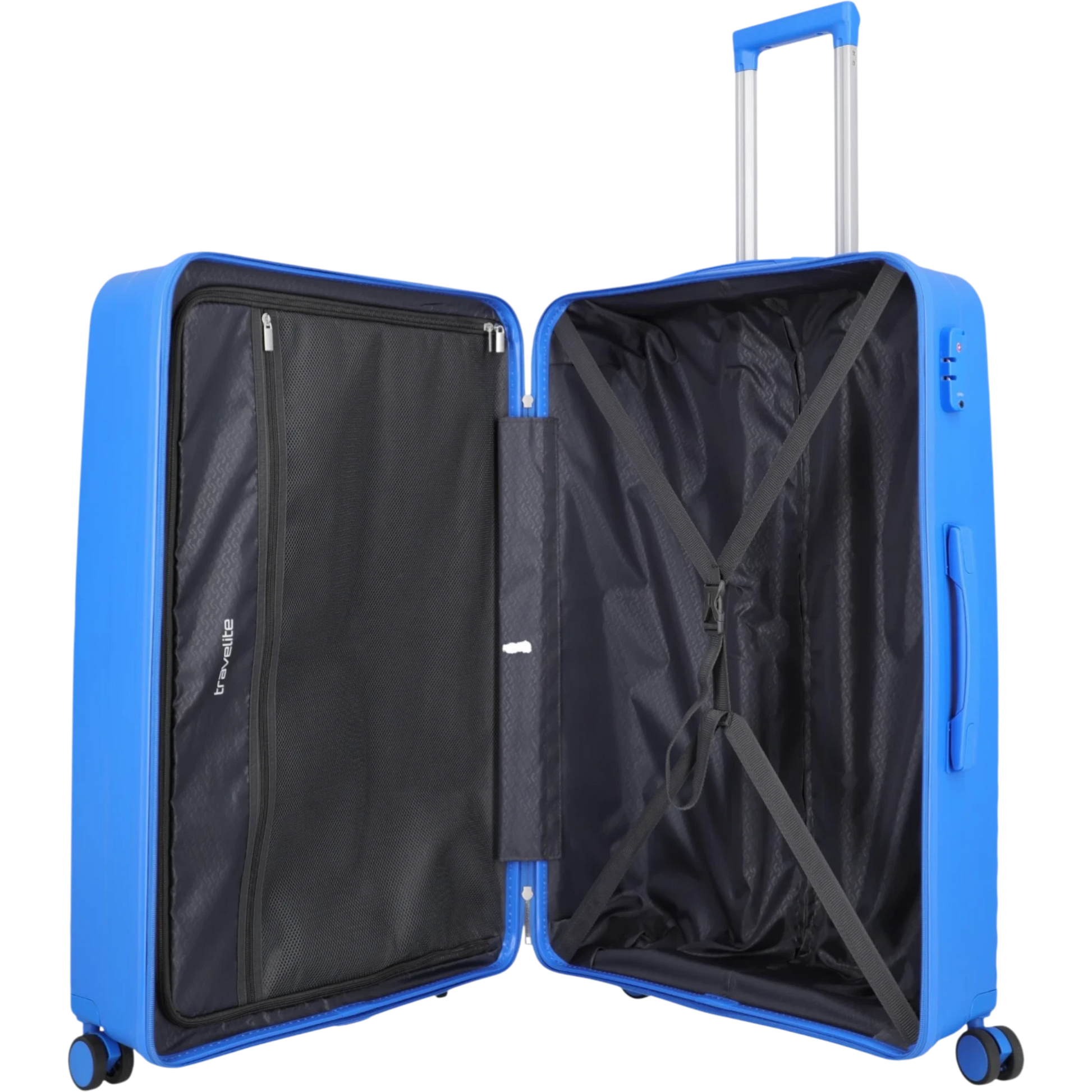 Travelite Pacific 4-Rollen-Koffer-Set 3tlg. L/M/S -blue KOFFER-PLUS.COM