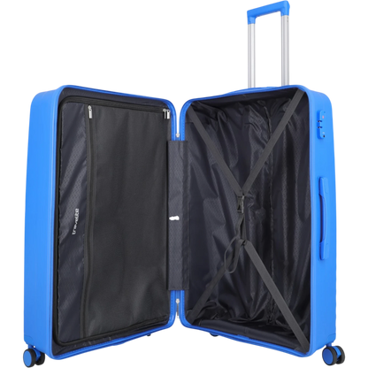 Travelite Pacific 4-Rollen-Koffer-Set 3tlg. L/M/S -blue KOFFER-PLUS.COM