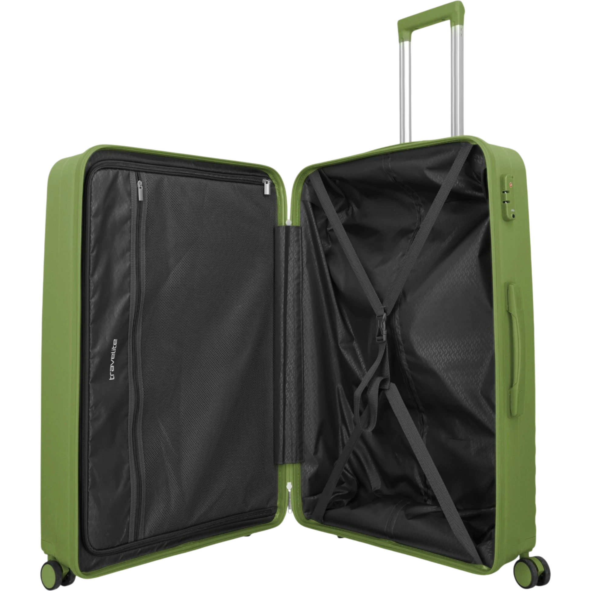 Travelite Pacific 4-Rollen-Koffer-Set 3tlg. L/M/S -olive KOFFER-PLUS.COM
