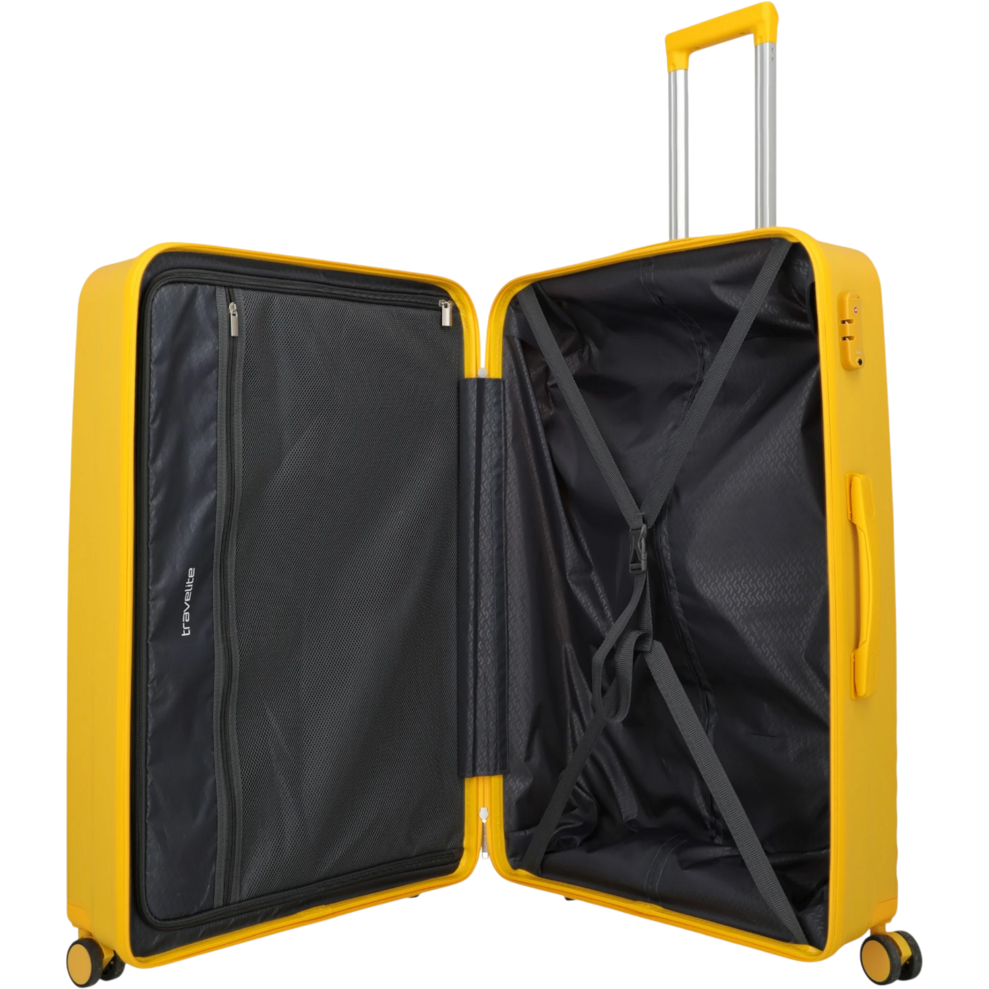 Travelite Pacific 4-Rollen-Koffer-Set 3tlg. L/M/S -yellow KOFFER-PLUS.COM