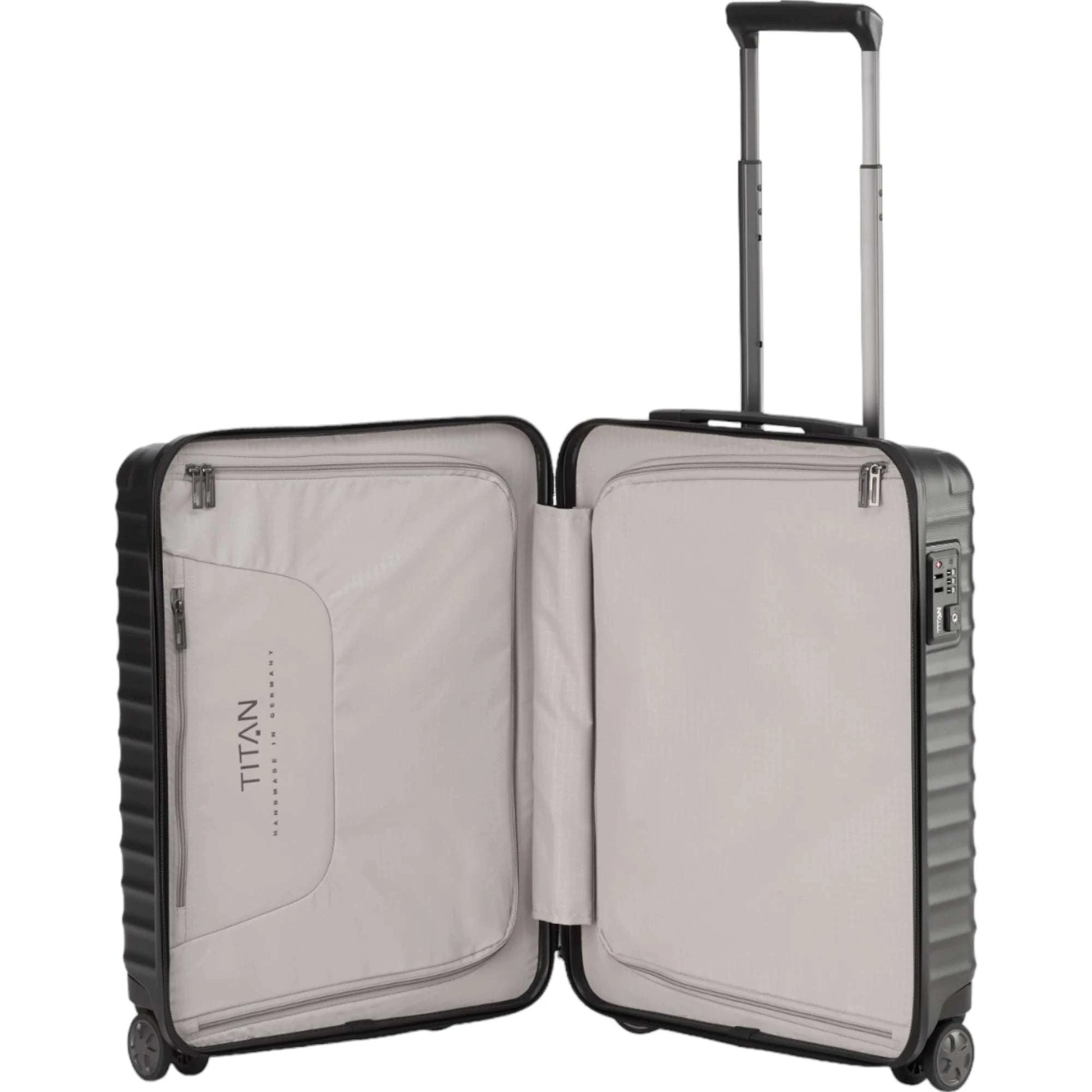 TITAN LITRON 4-Rollen Bordtrolley S 55 cm -Schwarz KOFFER-PLUS.COM