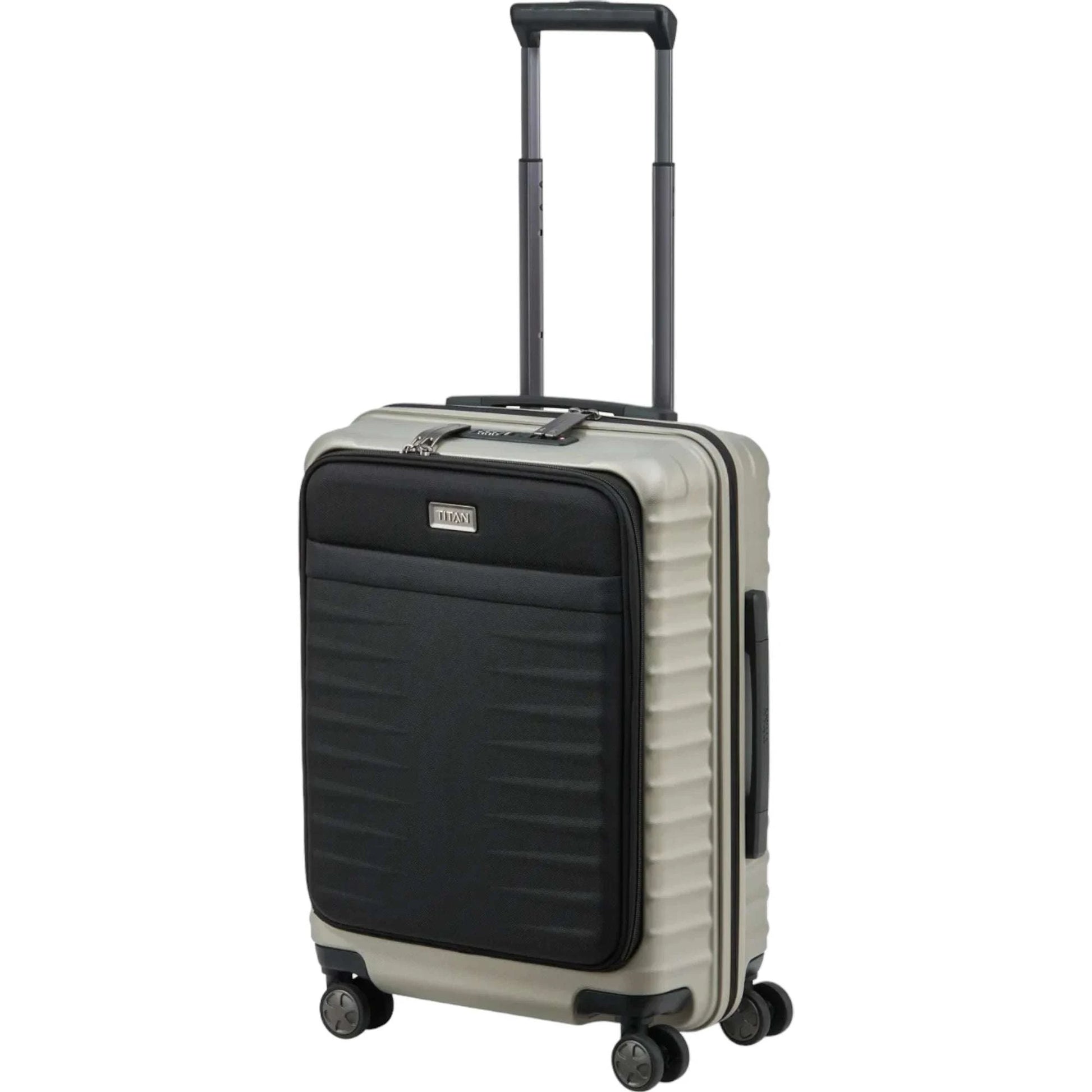 TITAN LITRON 4-Rollen Bordtrolley S mit Vortasche 55 cm -Champagner KOFFER-PLUS.COM