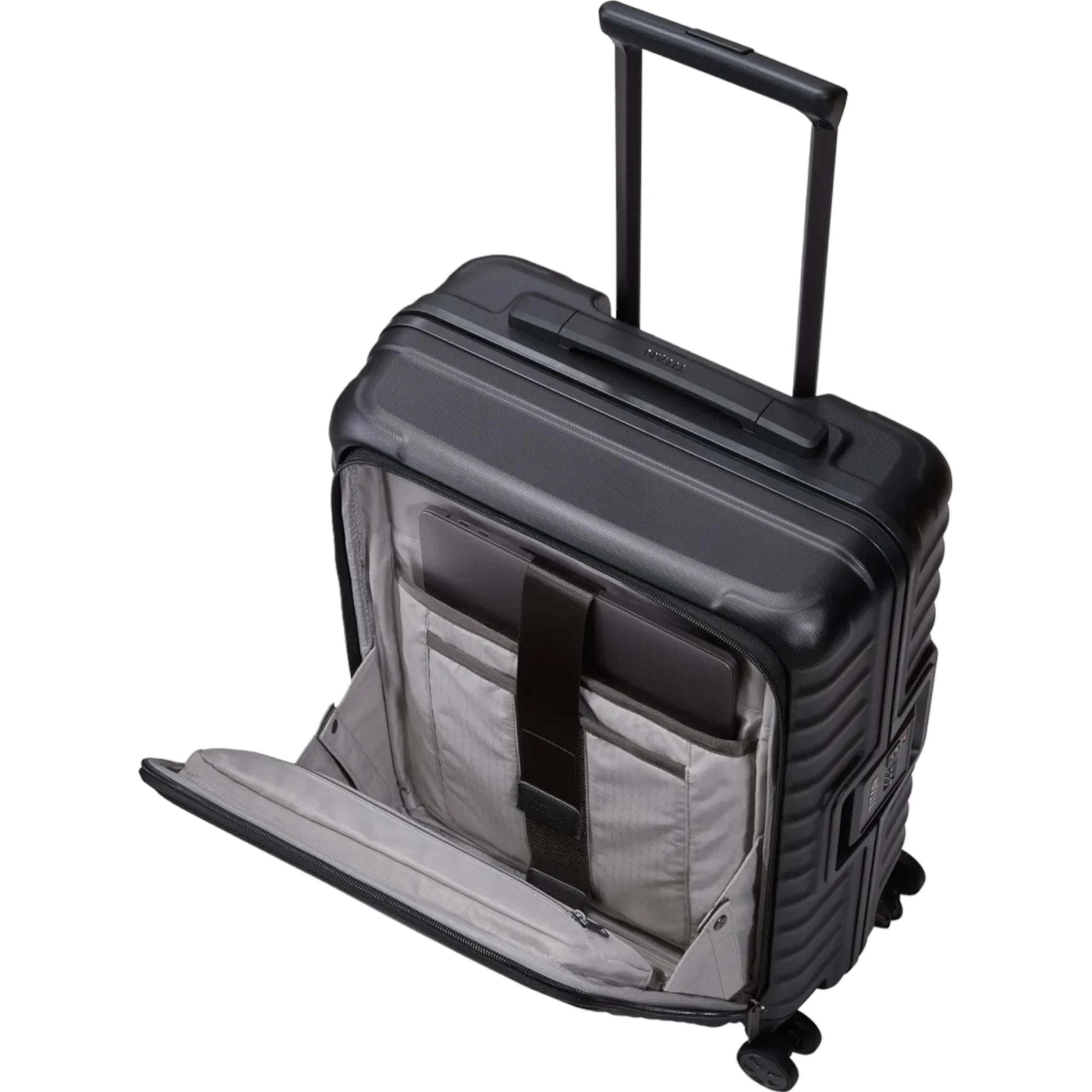 TITAN LITRON FRAME 4-Rollen Bordtrolley S mit Vortasche 55 cm -Schwarz KOFFER-PLUS.COM