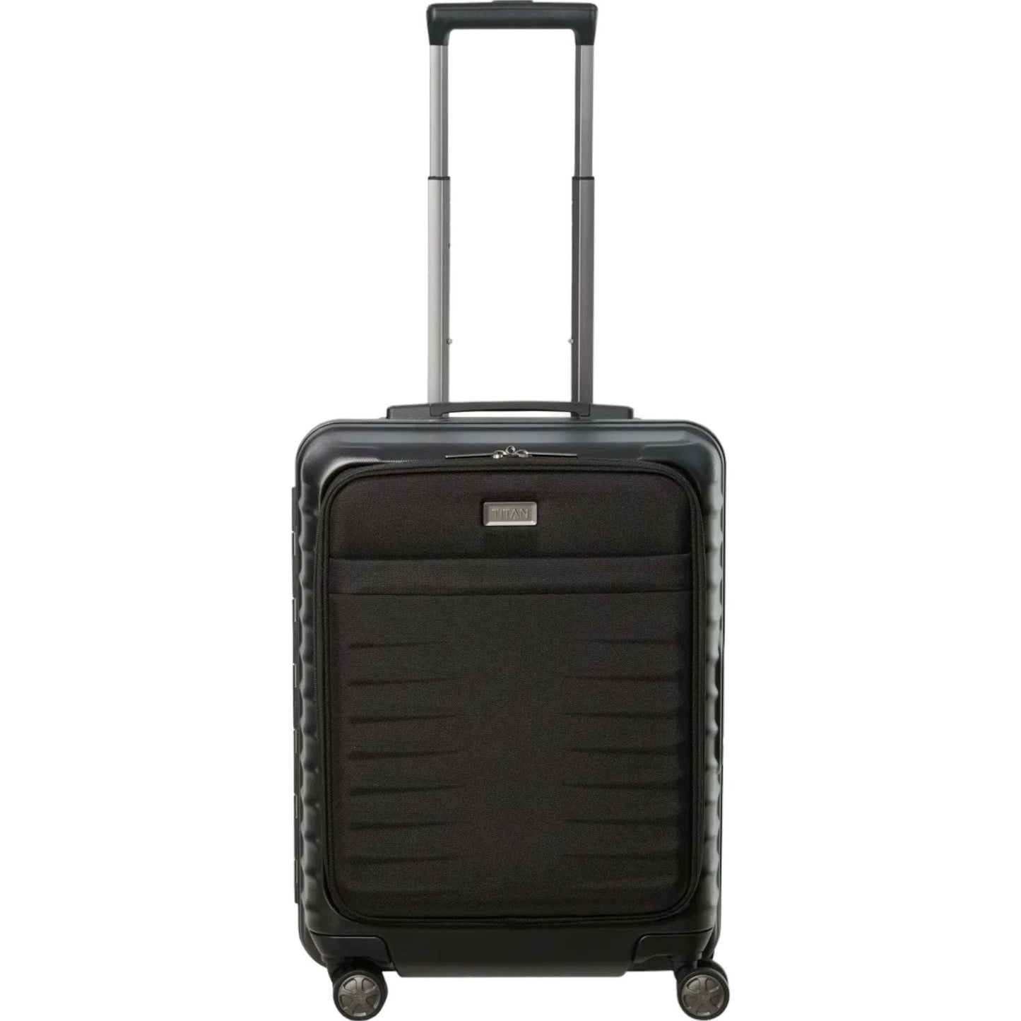 TITAN LITRON FRAME 4-Rollen Bordtrolley S mit Vortasche 55 cm -Schwarz KOFFER-PLUS.COM