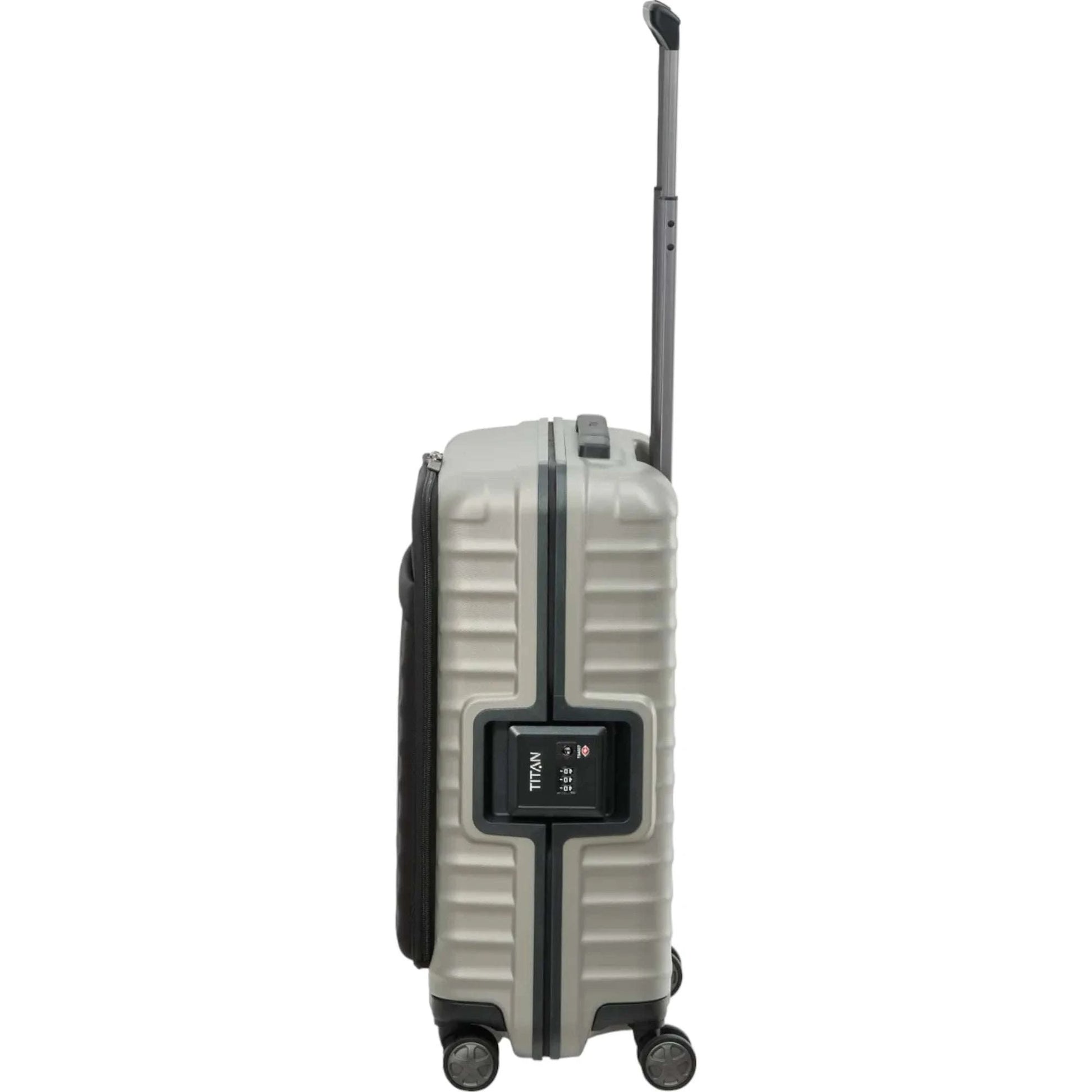 TITAN LITRON FRAME 4-Rollen Bordtrolley S mit Vortasche 55 cm -Champagner KOFFER-PLUS.COM