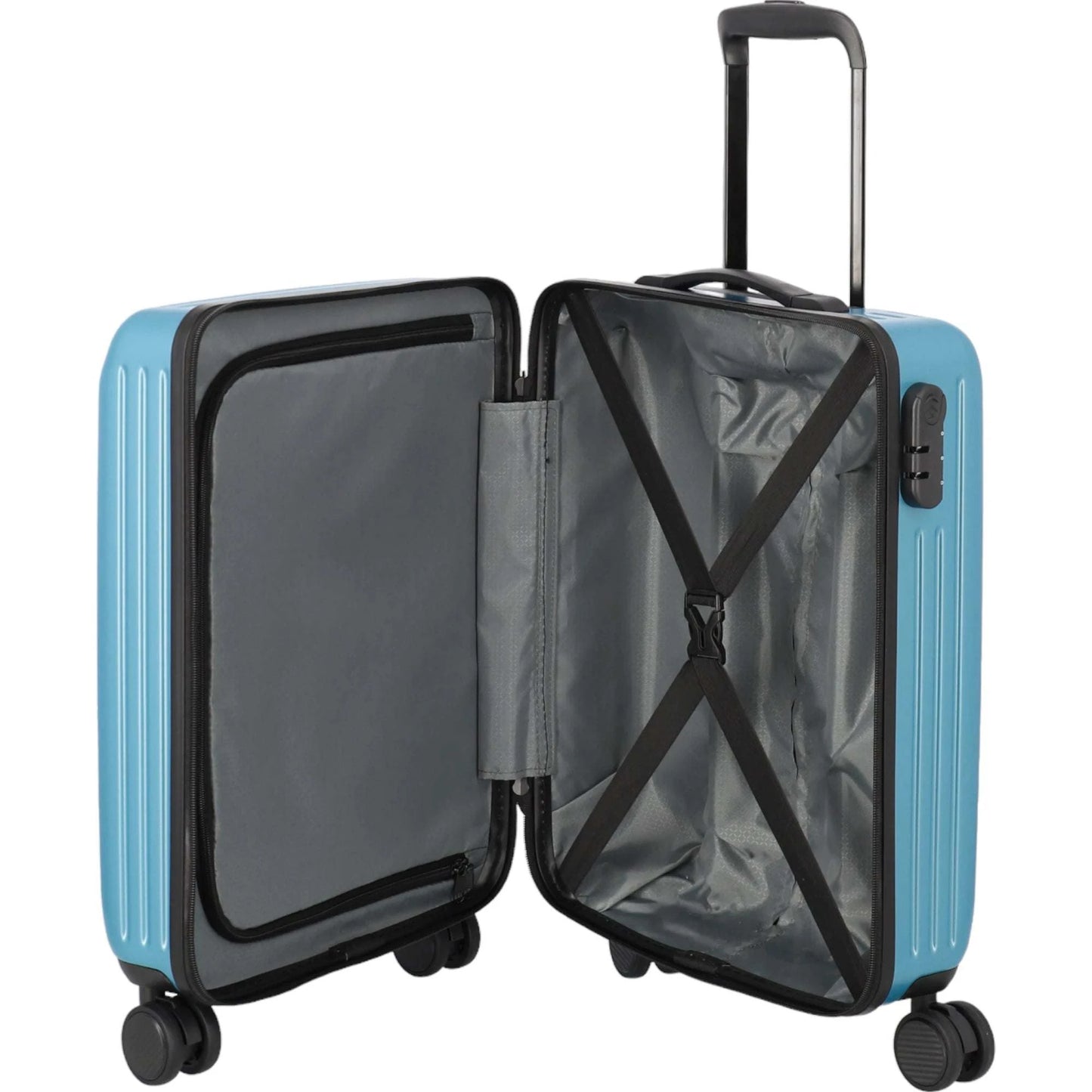 paklite Sienna 4-Rad-Kabinentrolley S 55 cm -Eisblau KOFFER-PLUS.COM