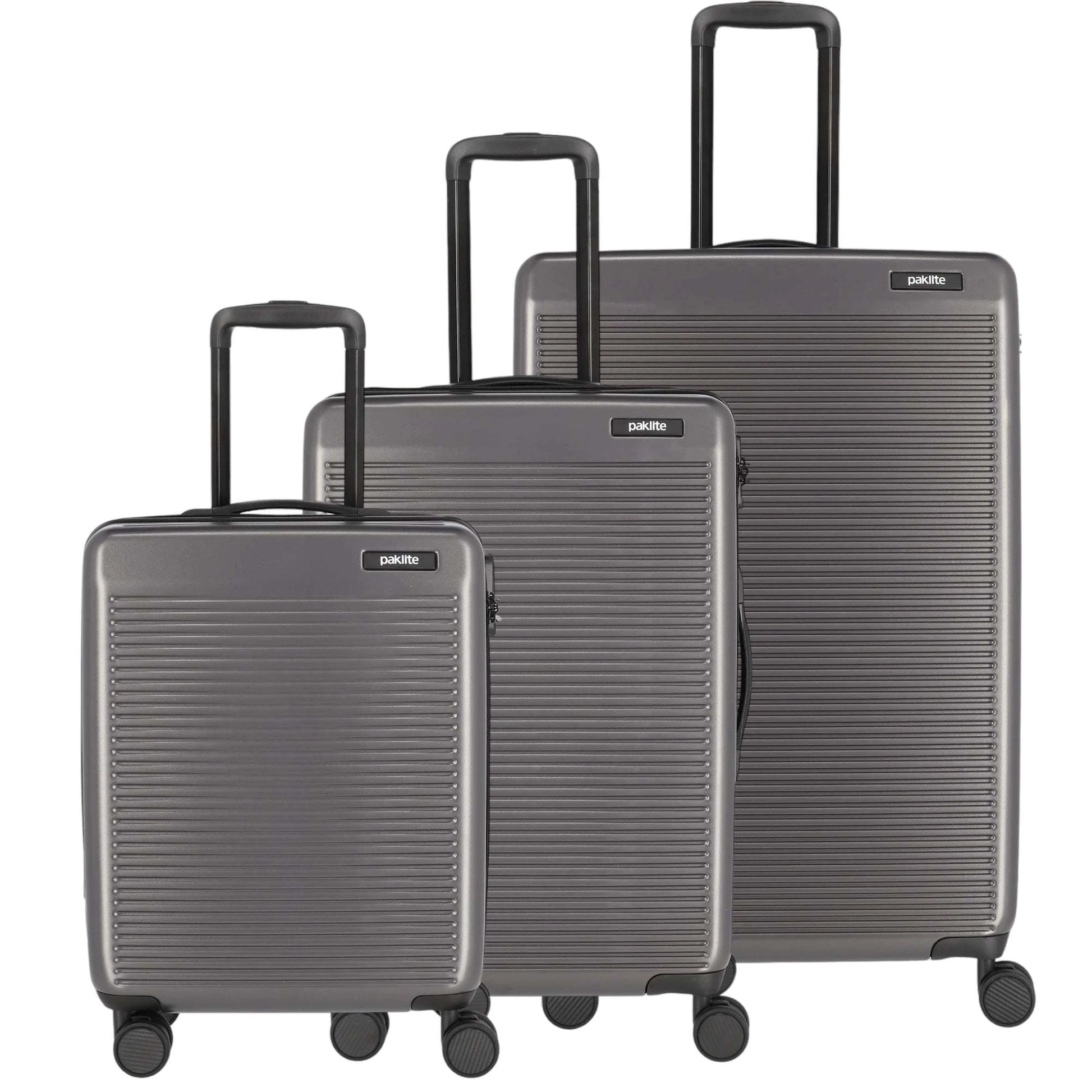 paklite Sienna 4-Rad-Trolley Set 3tlg L/M/S -Anthrazit KOFFER-PLUS.COM