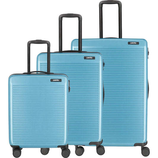 paklite Sienna 4-Rad-Trolley Set 3tlg L/M/S -Eisblau KOFFER-PLUS.COM