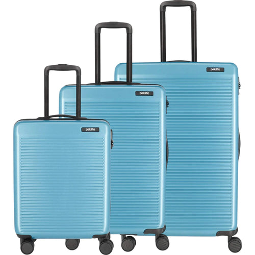 paklite Sienna 4-Rad-Trolley Set 3tlg L/M/S -Eisblau