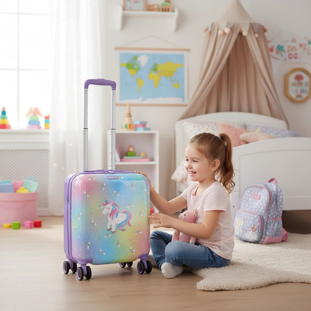 Travelite Minimover 4-Rollen-Kindertrolley 44 cm -Unicorn