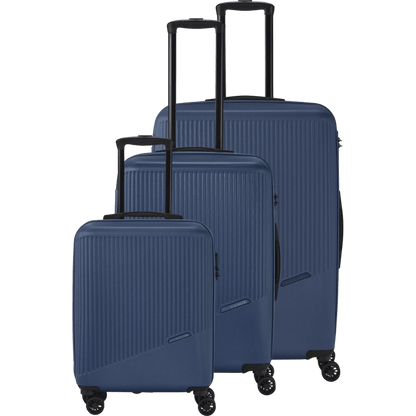 Travelite Bali  4-Rollen Kofferset 3tlg. -Blau KOFFER-PLUS.COM