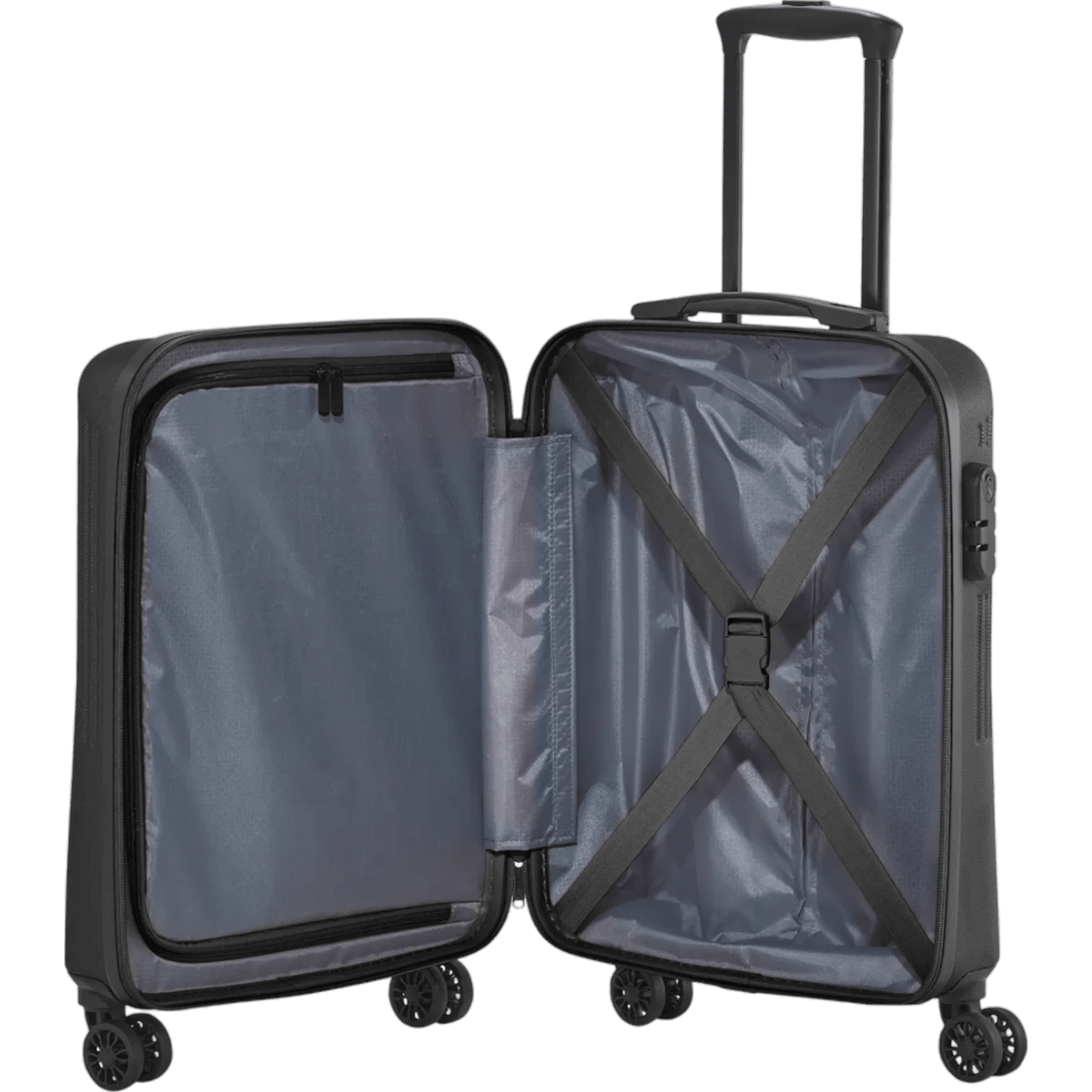 Travelite Bali  4-Rollen-Kabinentrolley S 55 cm -Schwarz KOFFER-PLUS.COM