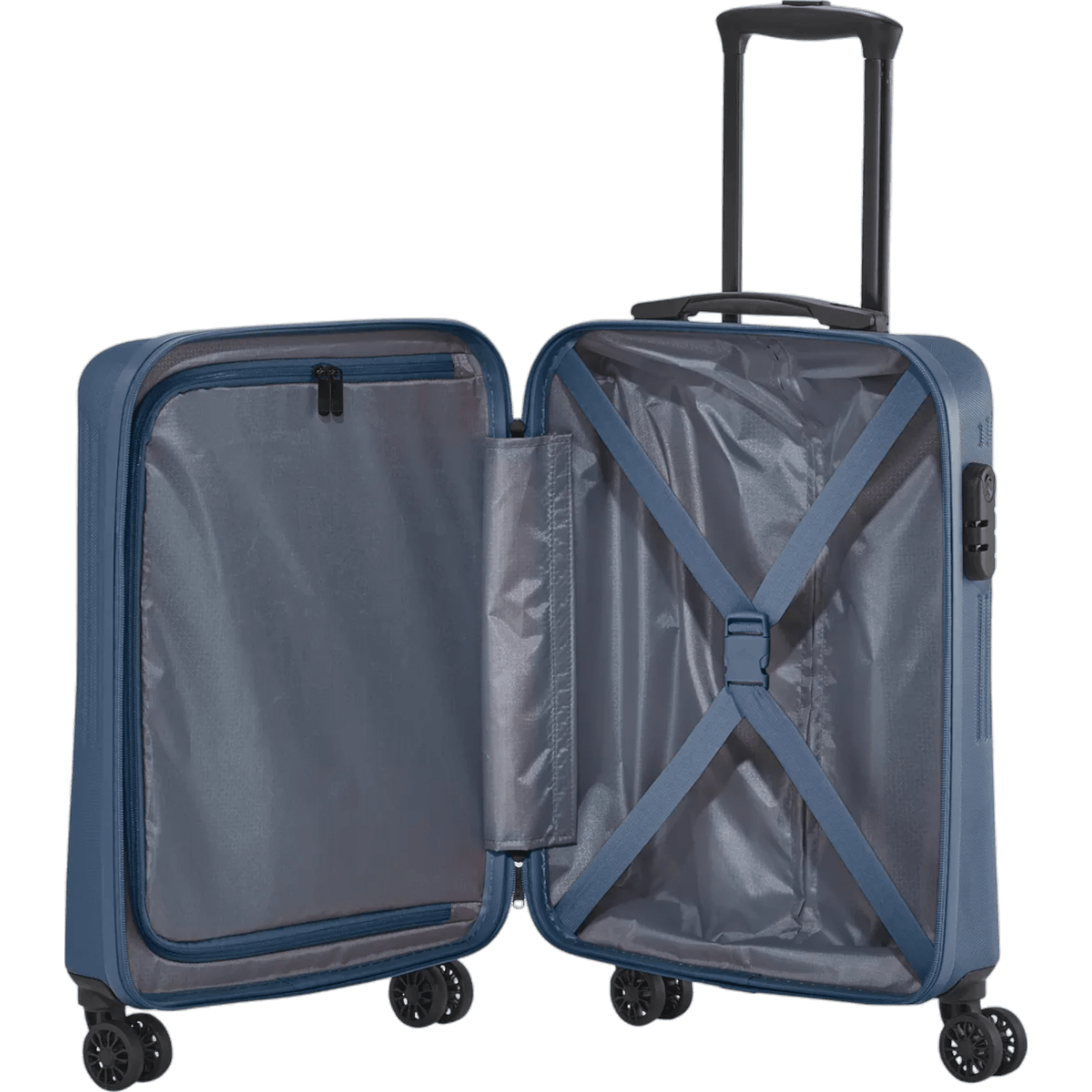 Travelite Bali  4-Rollen-Kabinentrolley S 55 cm -Blau KOFFER-PLUS.COM