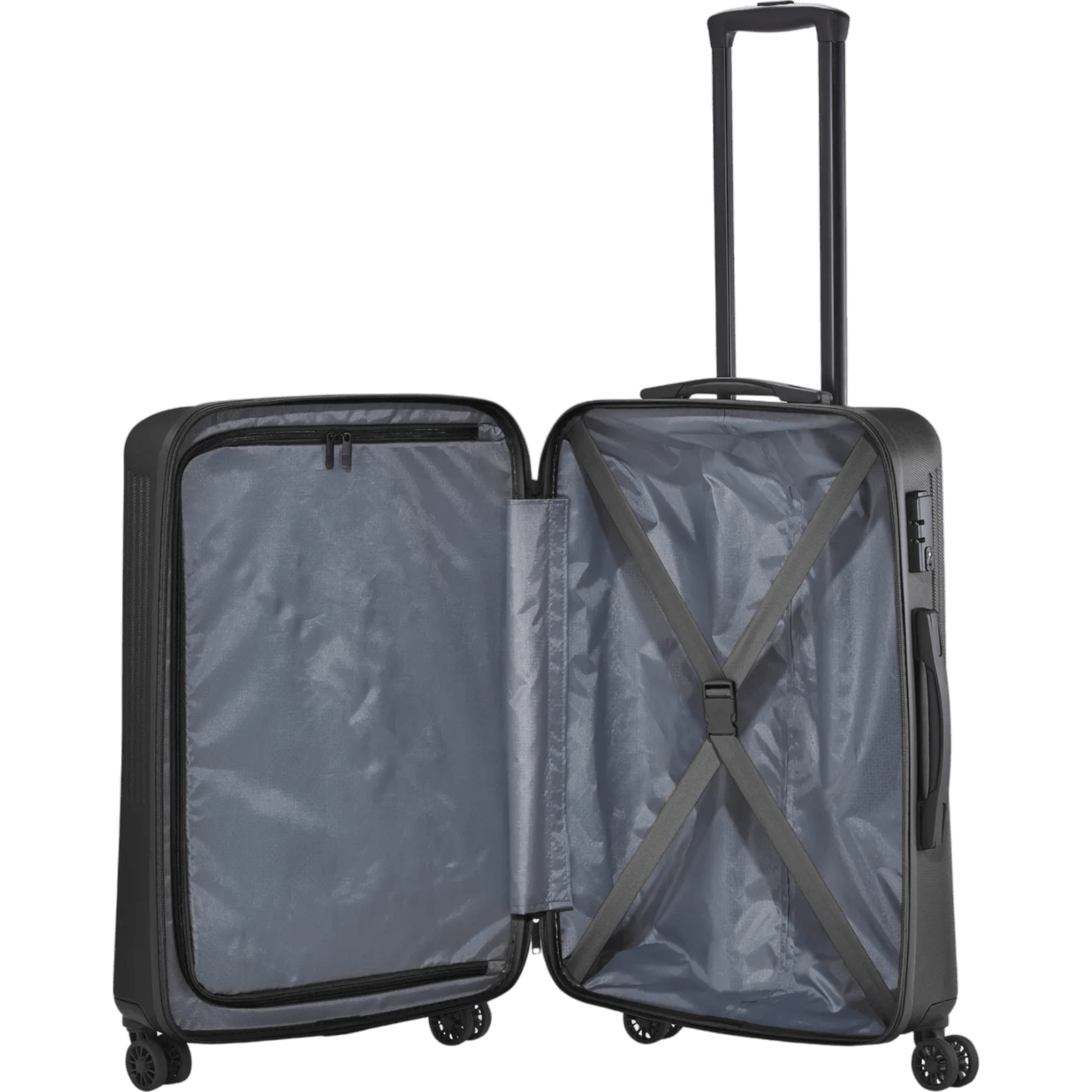 Travelite Bali  4-Rollen-Trolley M 67 cm -Schwarz KOFFER-PLUS.COM