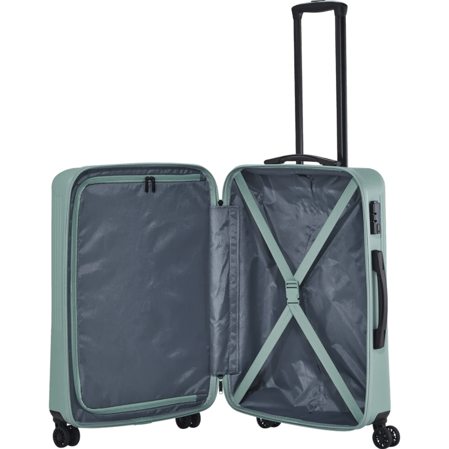 Travelite Bali  4-Rollen-Trolley M 67 cm -Mint KOFFER-PLUS.COM