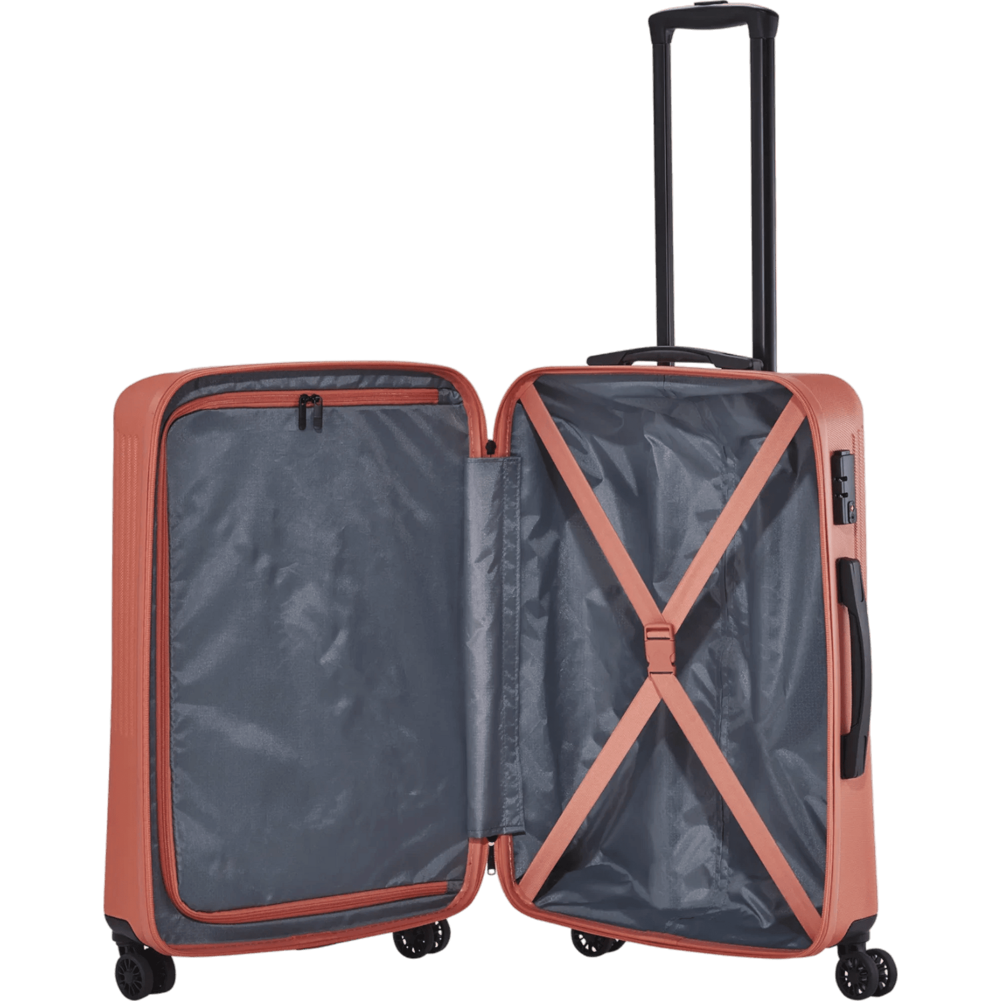 Travelite Bali  4-Rollen-Trolley M 67 cm -Koralle KOFFER-PLUS.COM