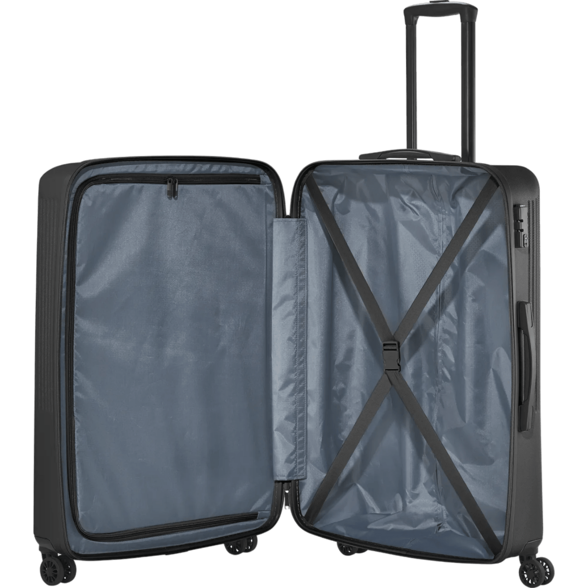 Travelite Bali  4-Rollen-Trolley L 77 cm -Schwarz KOFFER-PLUS.COM