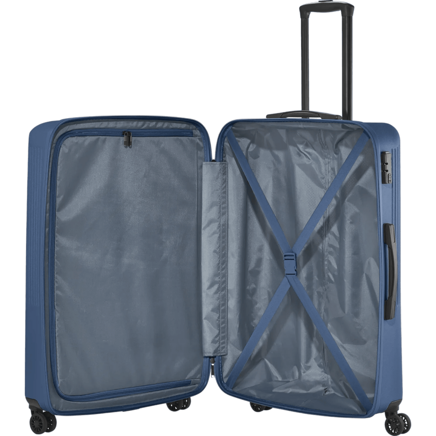 Travelite Bali  4-Rollen-Trolley L 77 cm -Blau KOFFER-PLUS.COM