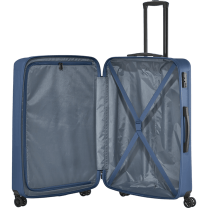 Travelite Bali  4-Rollen-Trolley L 77 cm -Blau KOFFER-PLUS.COM