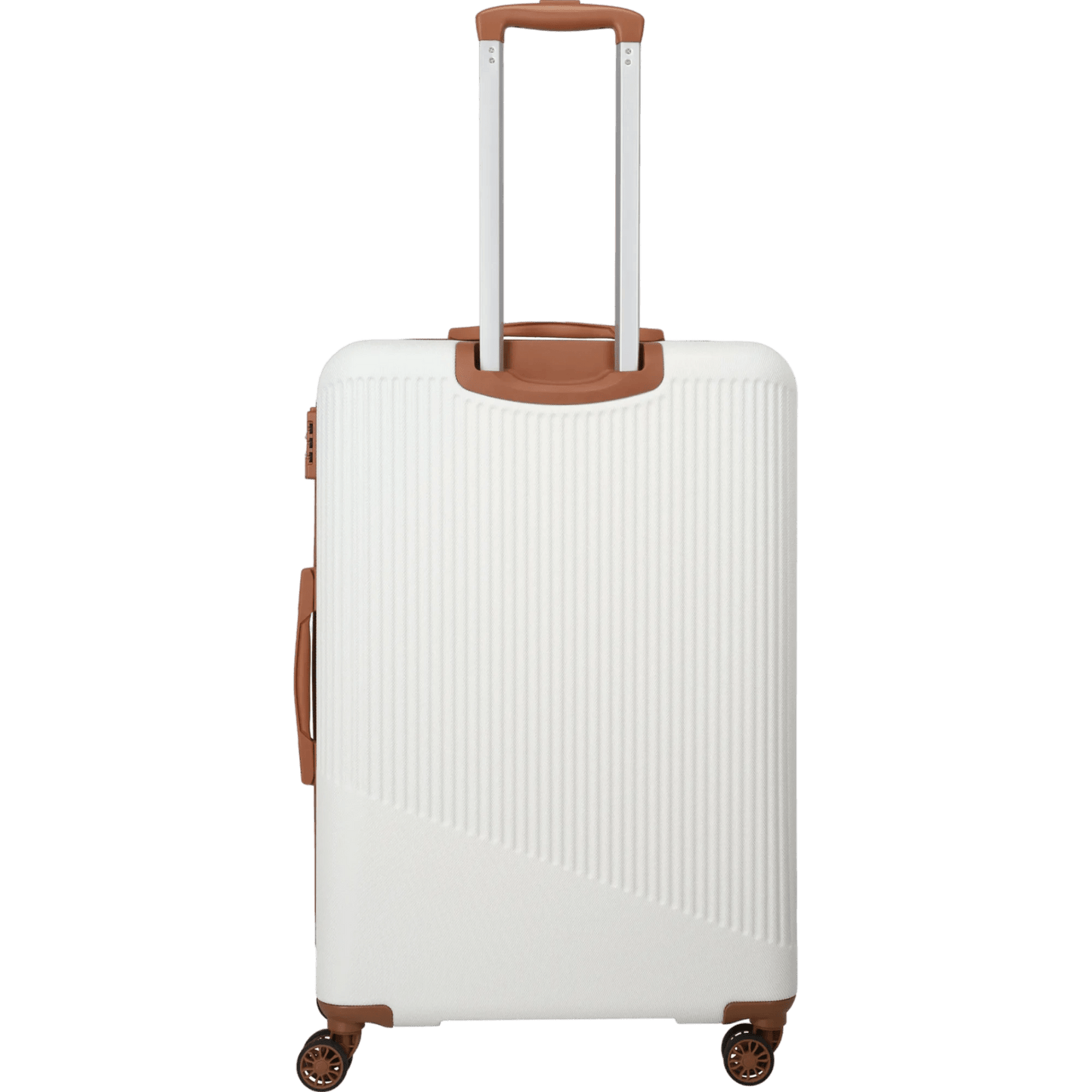 Travelite Bali  4-Rollen-Trolley L 77 cm -Weiss/cognac KOFFER-PLUS.COM