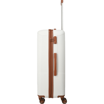 Travelite Bali  4-Rollen-Trolley L 77 cm -Weiss/cognac KOFFER-PLUS.COM