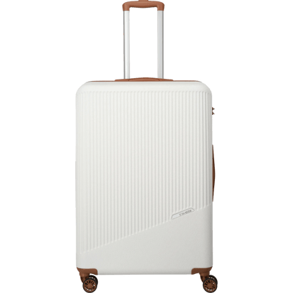 Travelite Bali  4-Rollen-Trolley L 77 cm -Weiss/cognac KOFFER-PLUS.COM