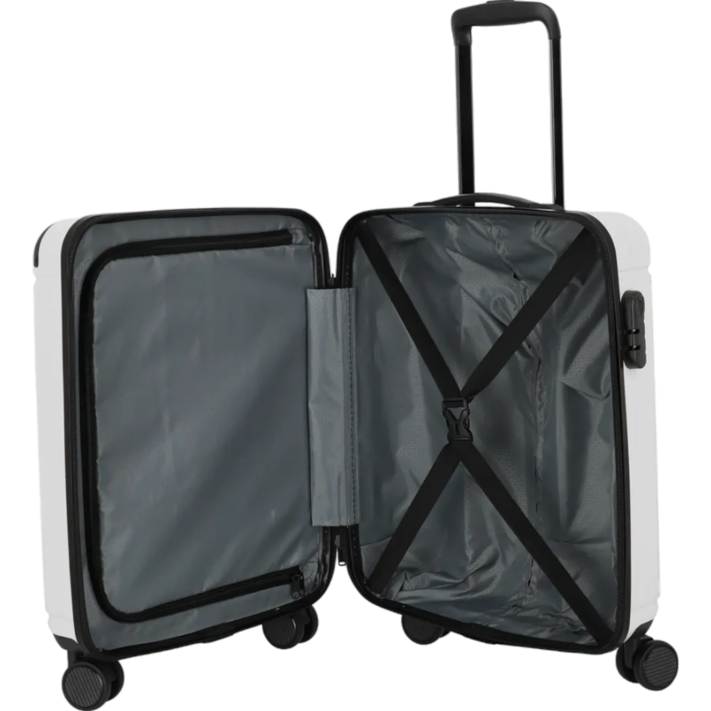 Travelite Cruise  4-Rollen-Bordtrolley S 55 cm -Weiss KOFFER-PLUS.COM