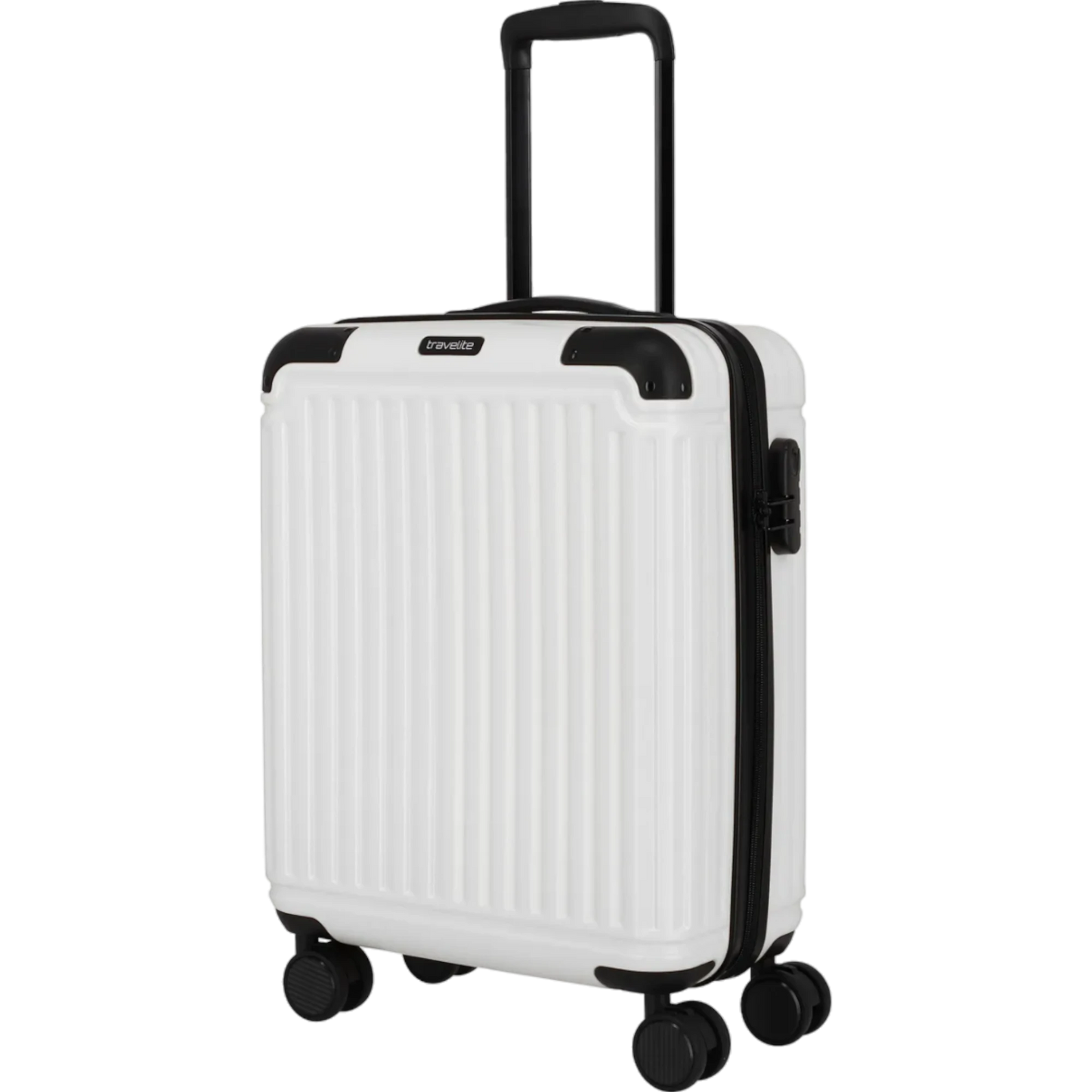 Travelite Cruise  4-Rollen-Bordtrolley S 55 cm -Weiss KOFFER-PLUS.COM