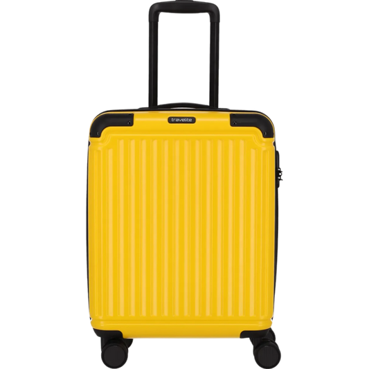 Travelite Cruise  4-Rollen-Bordtrolley S 55 cm -Gelb KOFFER-PLUS.COM